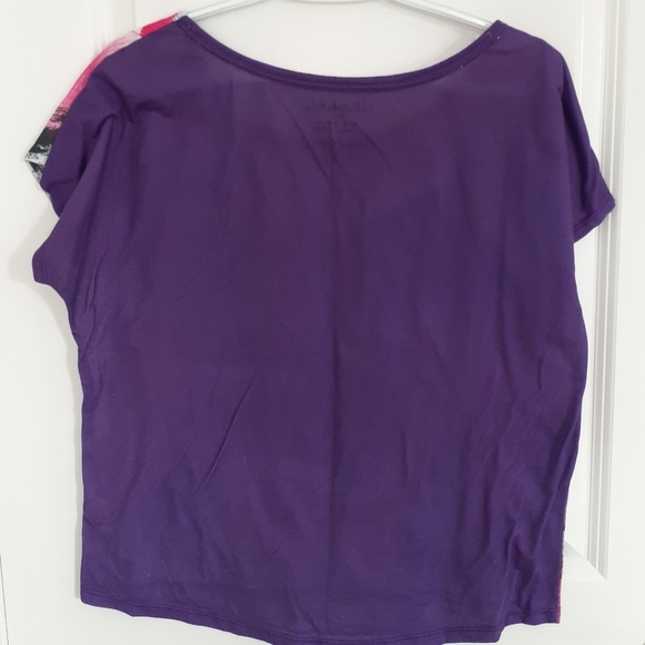 Blouse t-shirt, Aeropostale, XL, pink & purple - Picture 4 of 4